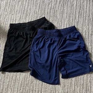 Old Navy Men's Black and Blue Athletic Shorts 🆕